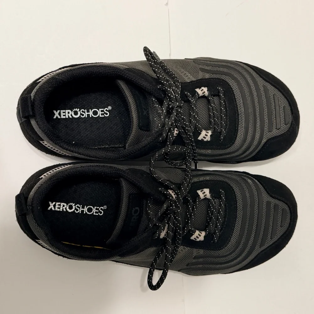 Xero 360 Training Shoes Black Gray Barefoot Minimalist Womens 10.5